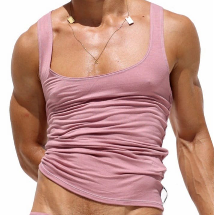 Refskin Sexy Tank Top Vests Made From Soft Silky & Stretch Rayon